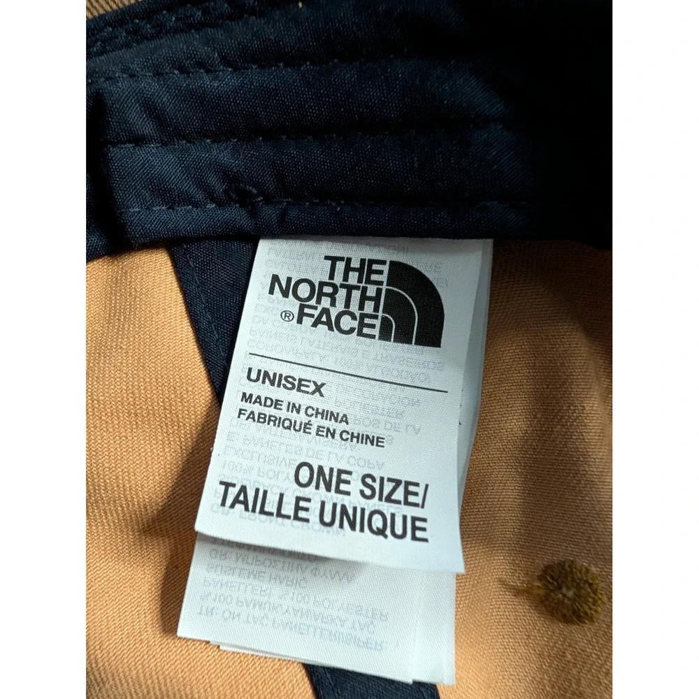 The North Face Unisex Brown Navy Mesh Trucker Hat Snapback Mountain Patch Cap